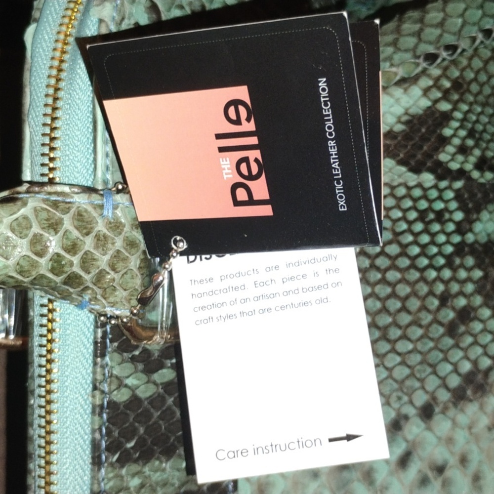 Genuine Python Convertible Handbag NWT - Picture 2 of 12